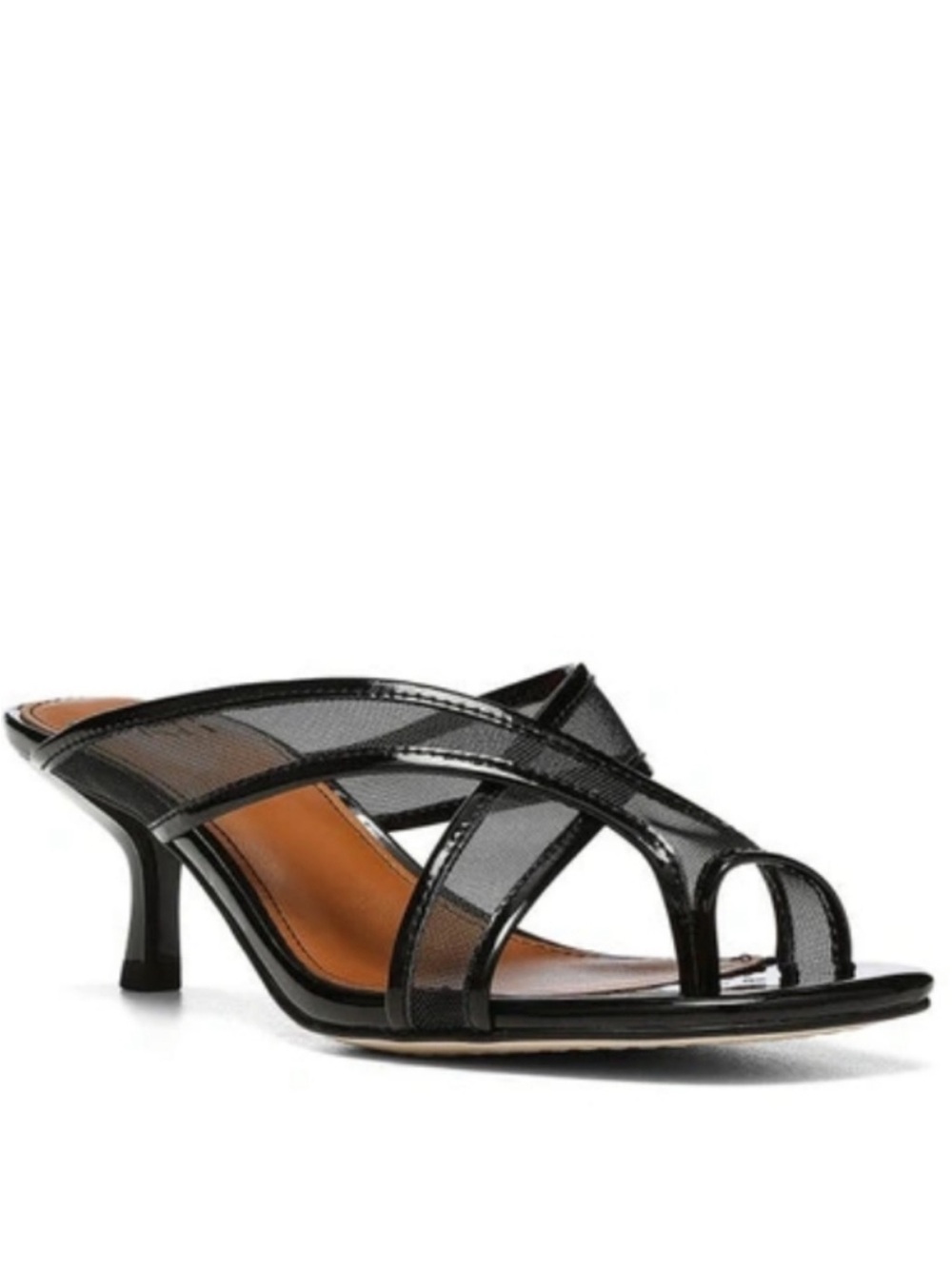 Calvin Klein Black Strappy Slingback Heels